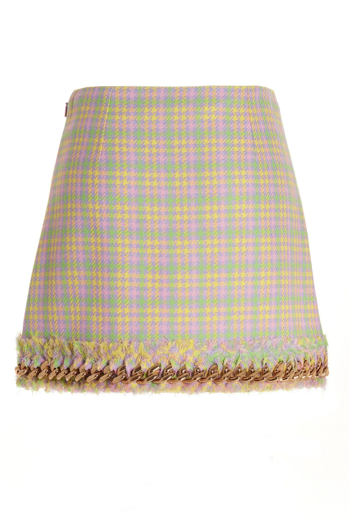 Versace Tweed Chain Mini Skirt