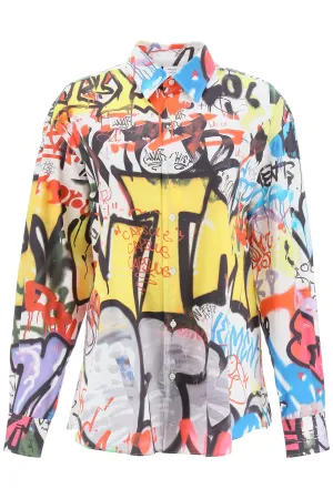 Vetements Allover Graffiti Printed Shirt
