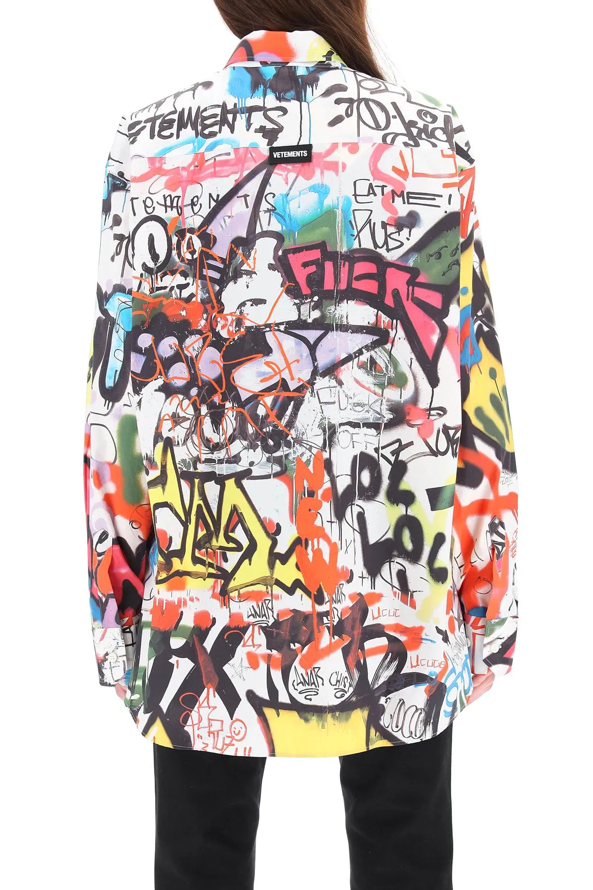 Vetements Allover Graffiti Printed Shirt