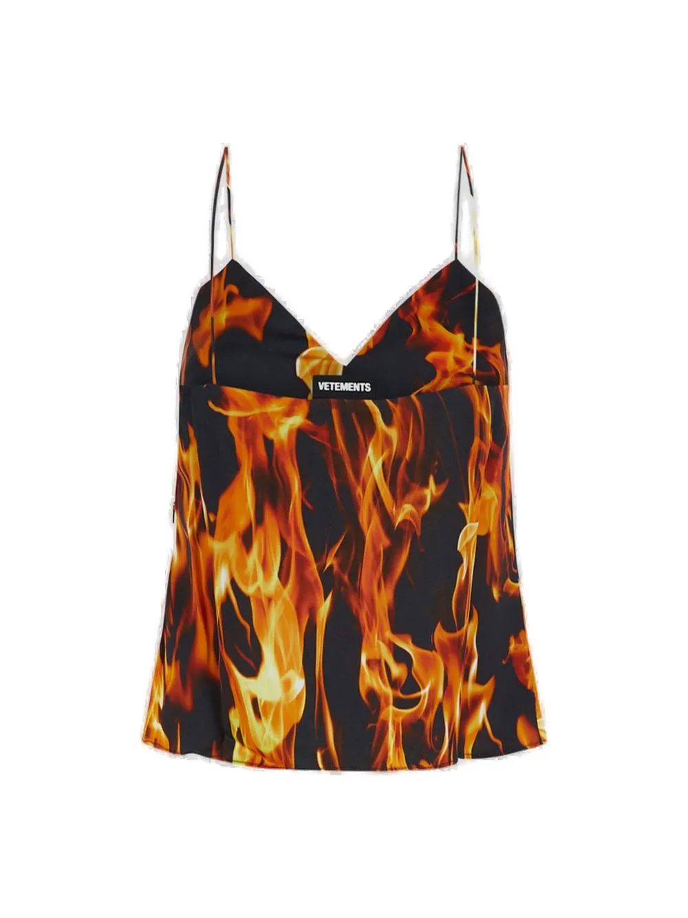 Vetements Flame Printed Camisole Top