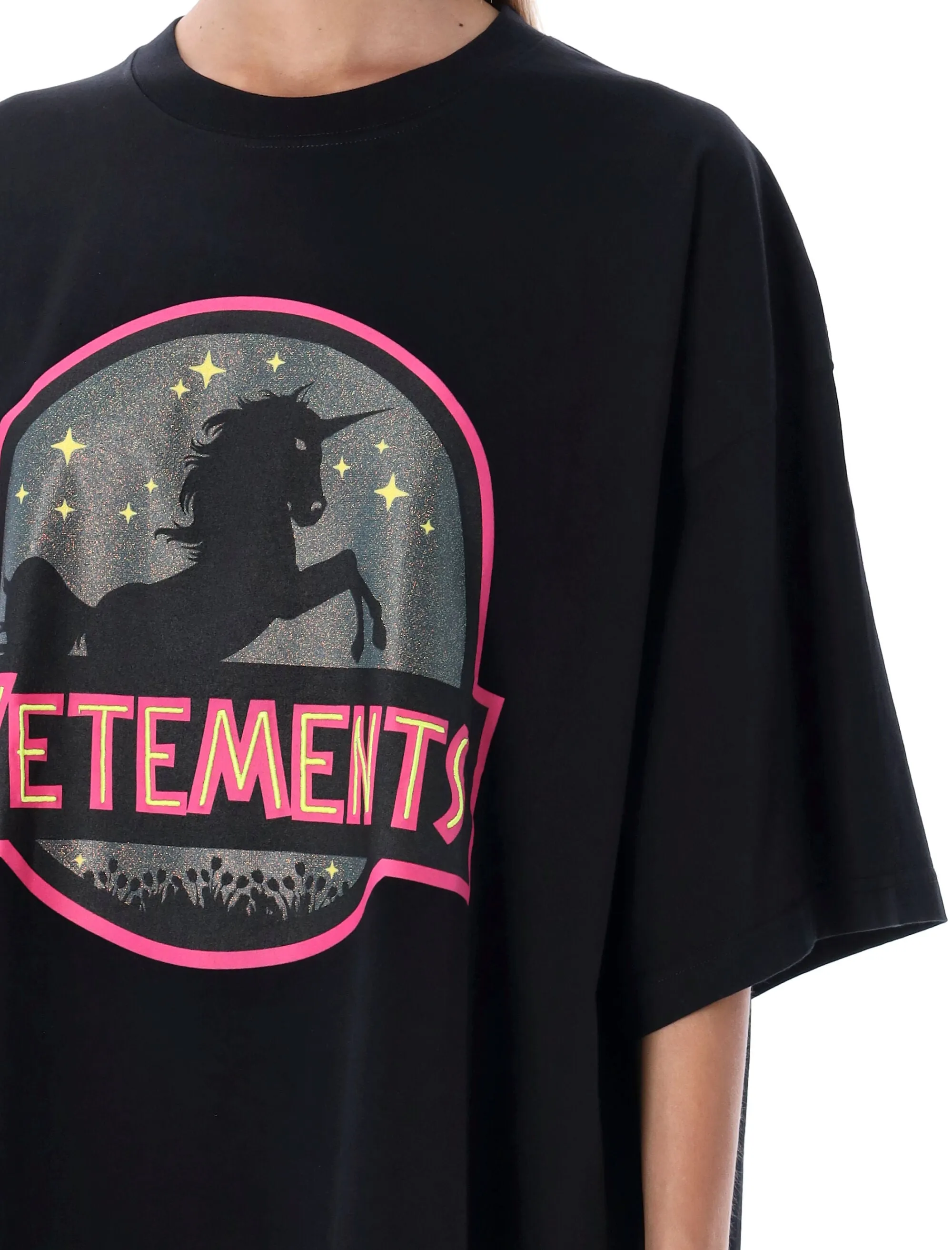 Vetements Graphic Printed Crewneck T-Shirt