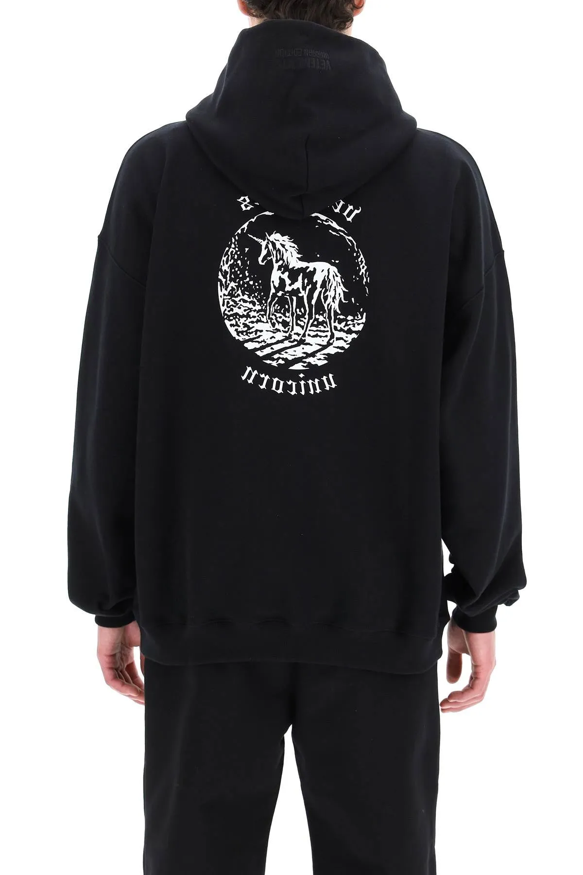 Vetements Graphic Printed Drawstring Hoodie