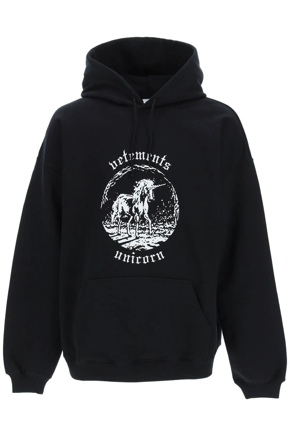 Vetements Graphic Printed Drawstring Hoodie
