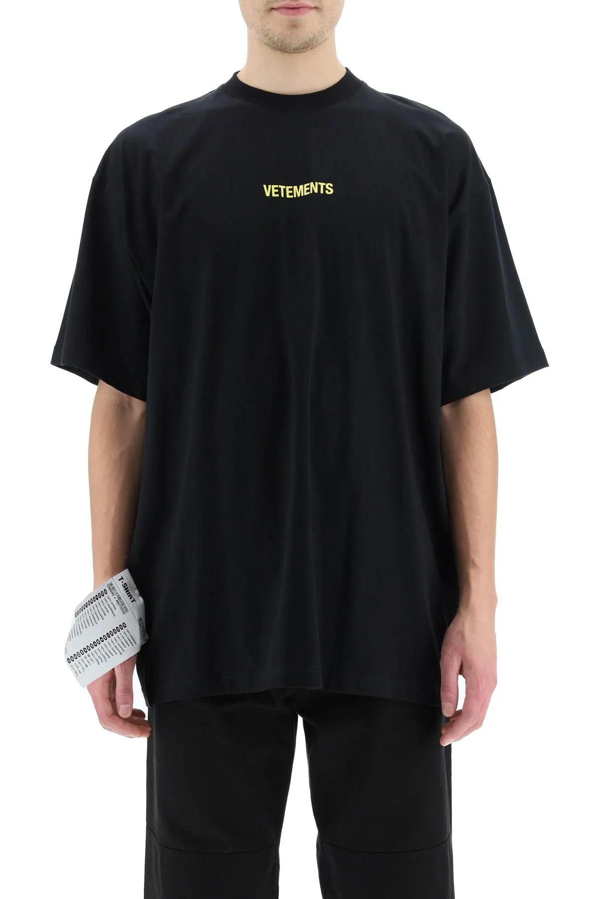 Vetements Logo Embroidered Crewneck T-Shirt