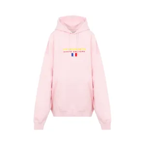 Vetements Logo Embroidered Drawstring Hoodie
