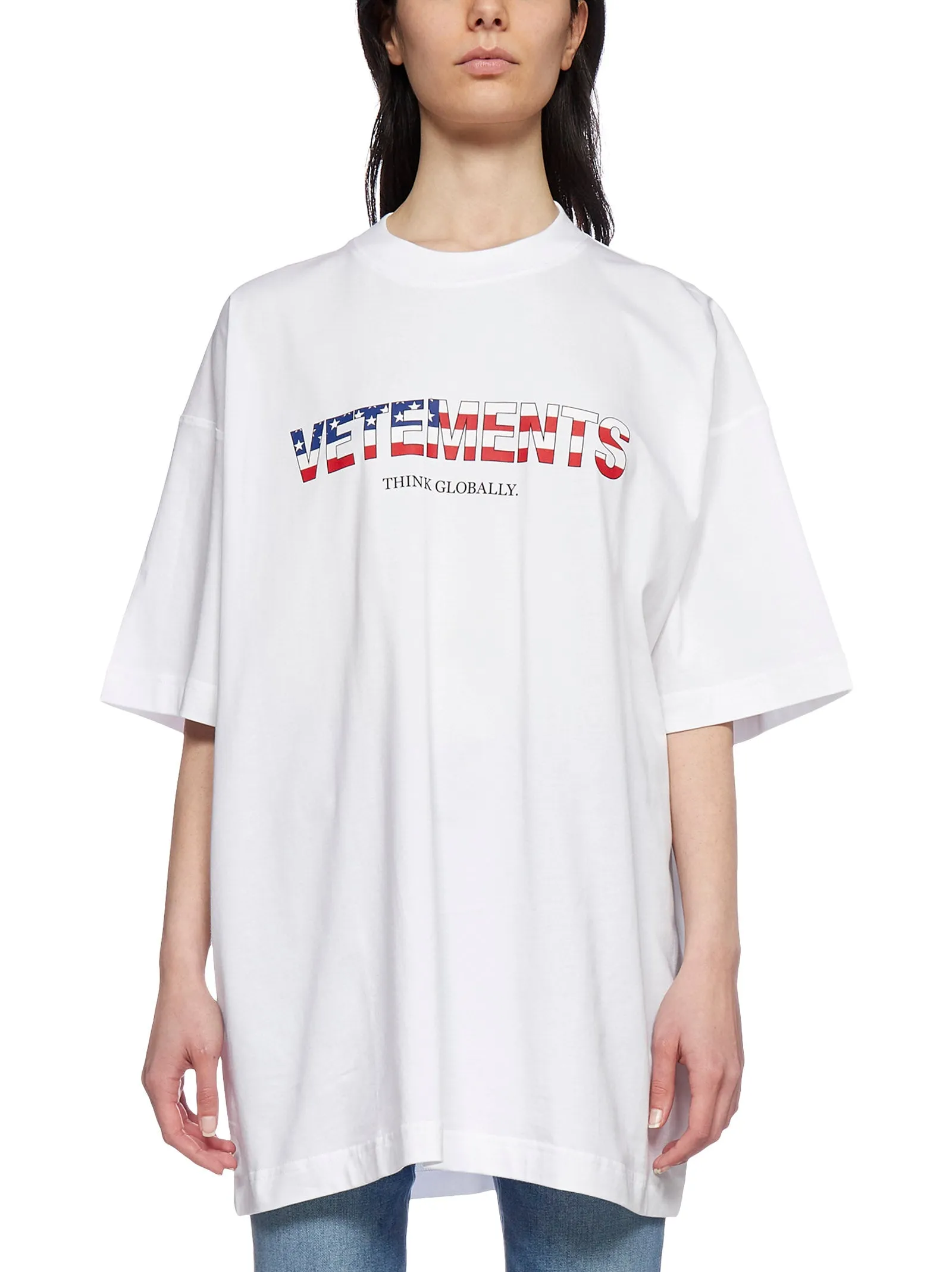 Vetements Logo Print Oversized T-Shirt