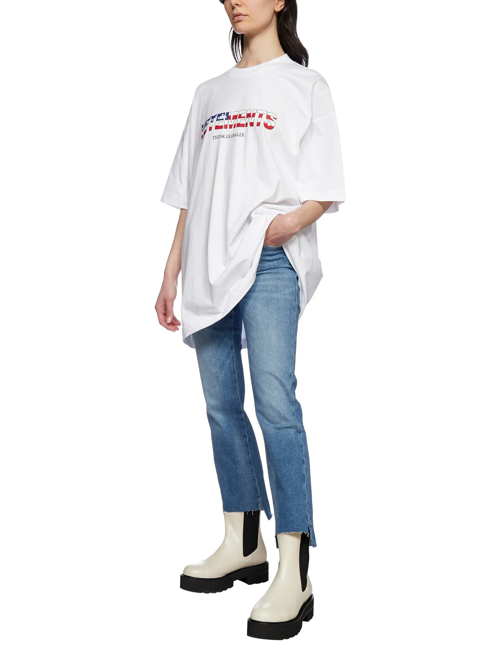 Vetements Logo Print Oversized T-Shirt