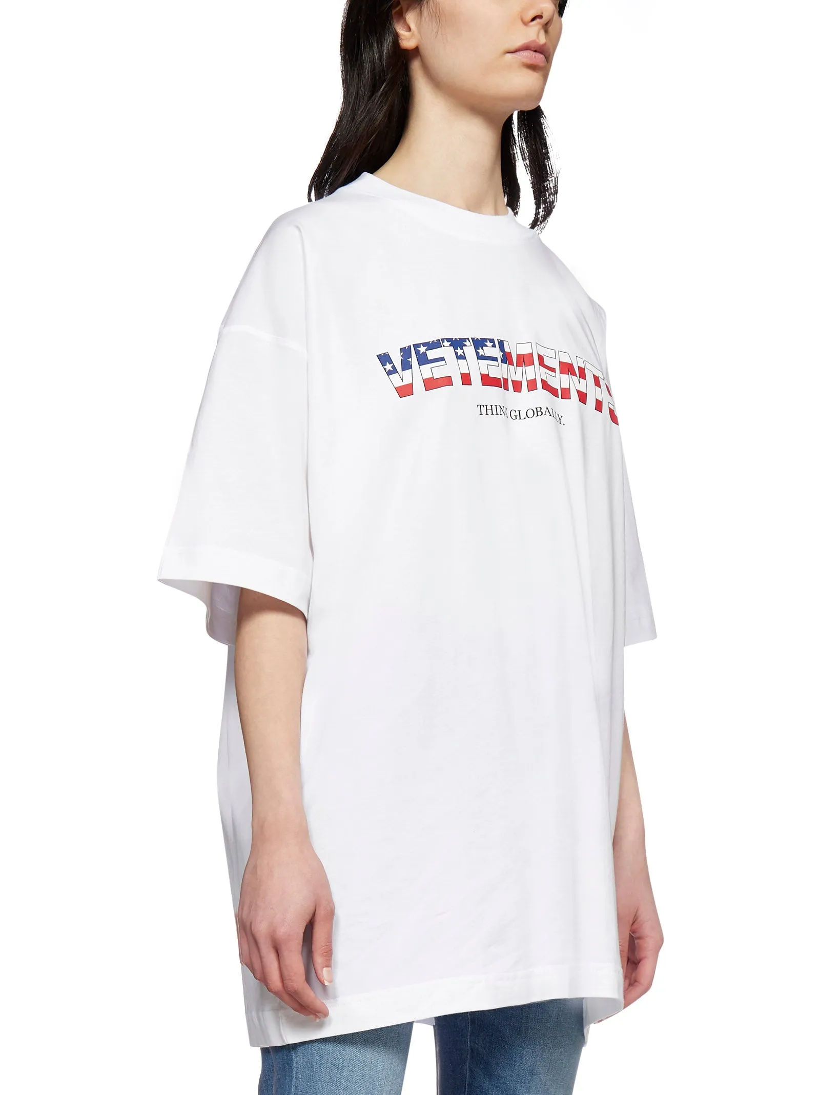 Vetements Logo Print Oversized T-Shirt