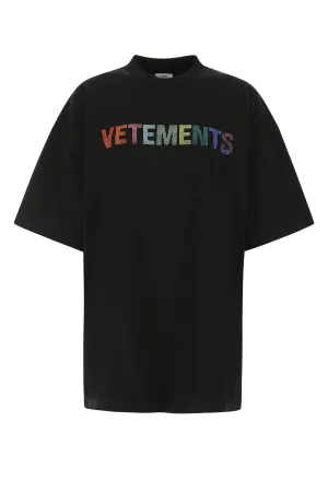 Vetements Logo Printed Crewneck T-Shirt