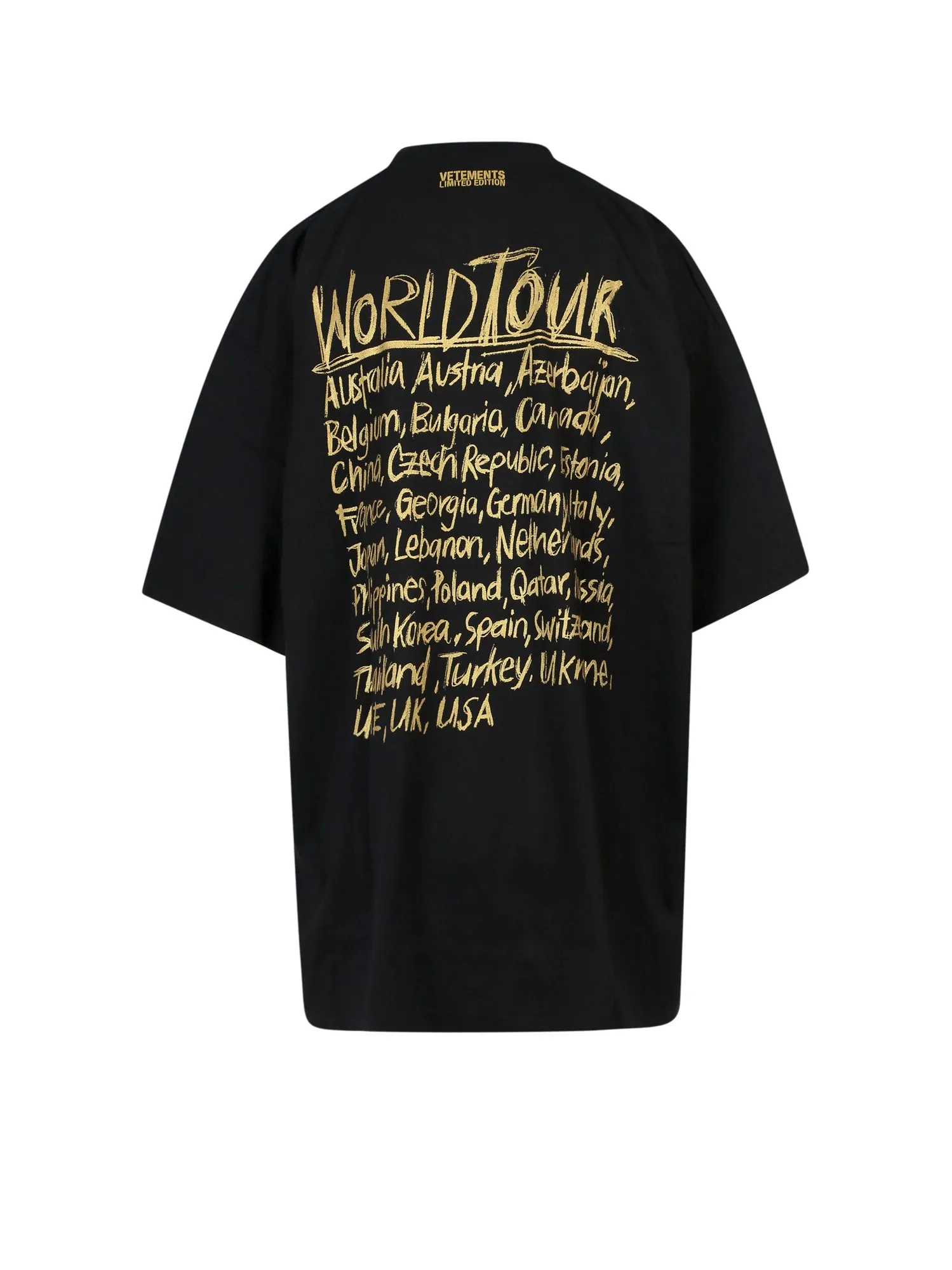 Vetements Logo Printed Crewneck T-Shirt