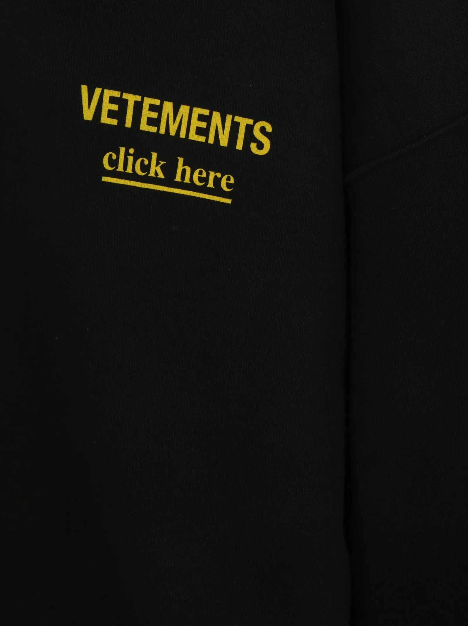 Vetements Logo Printed Drawstring Hoodie