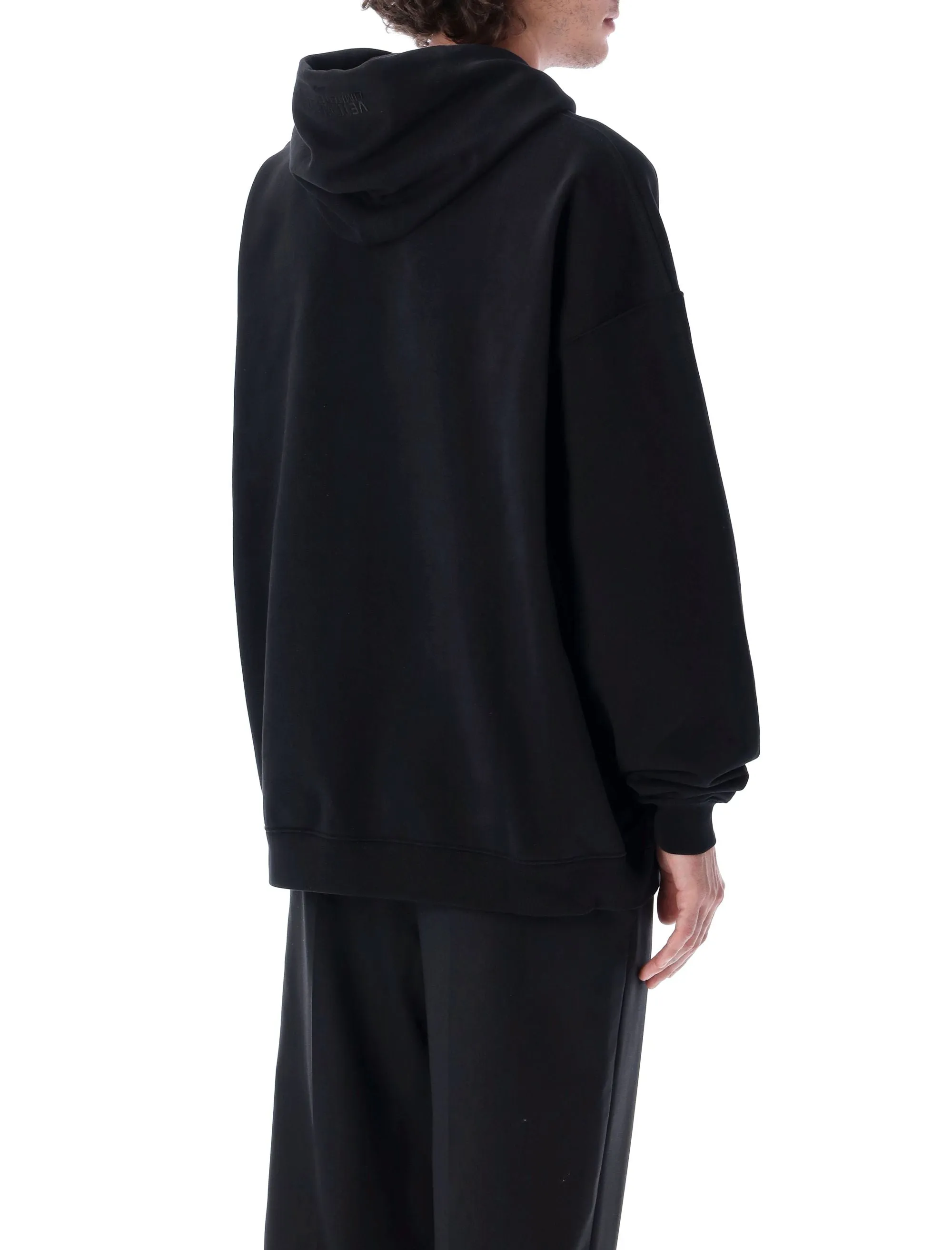 Vetements Logo Printed Drawstring Hoodie