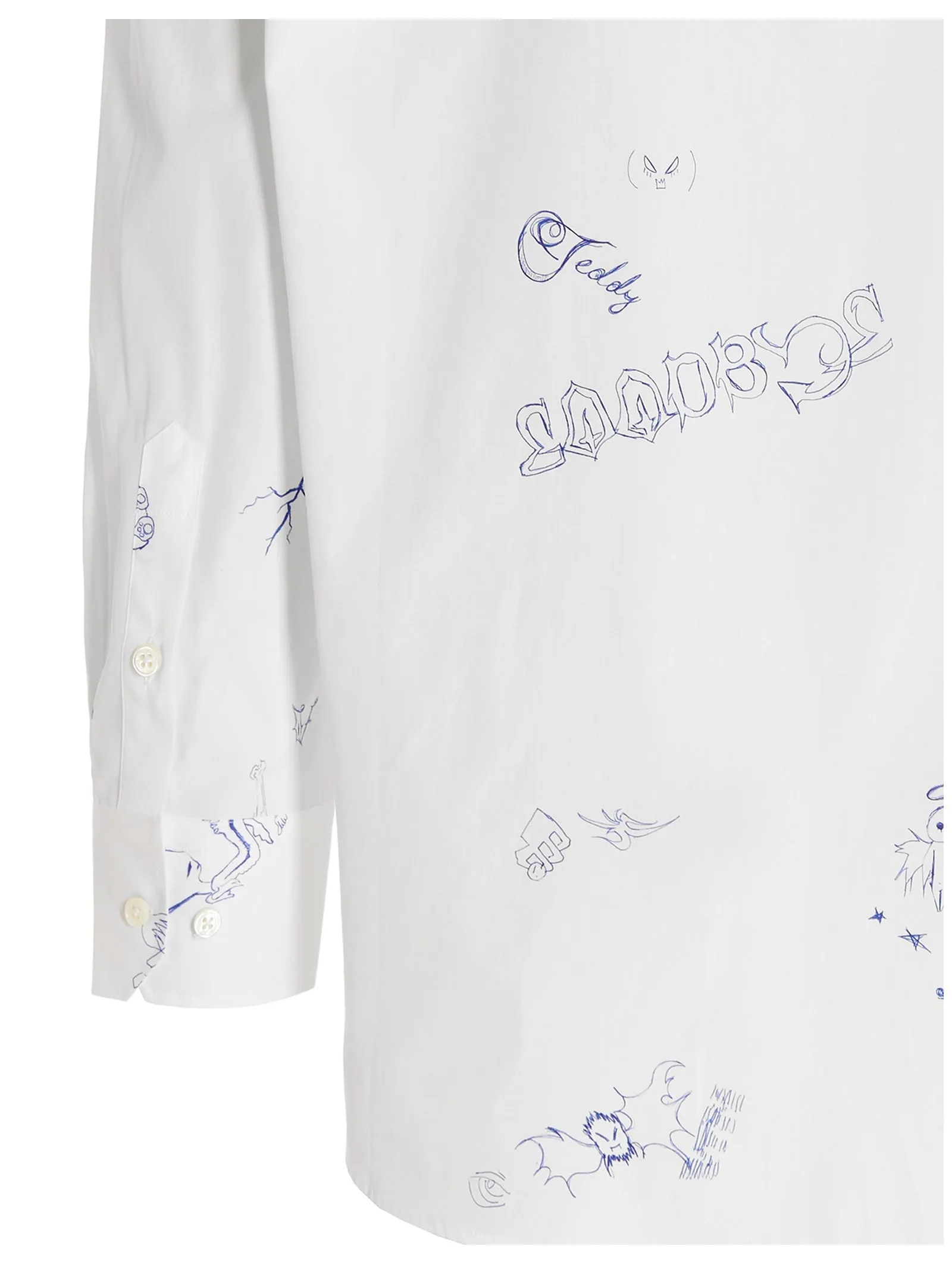 Vetements Scribbled Long-Sleeved Shirt