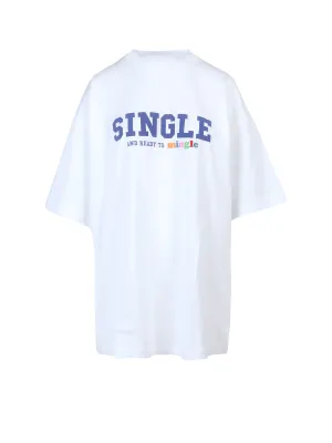 Vetements Slogan Printed Crewneck T-Shirt