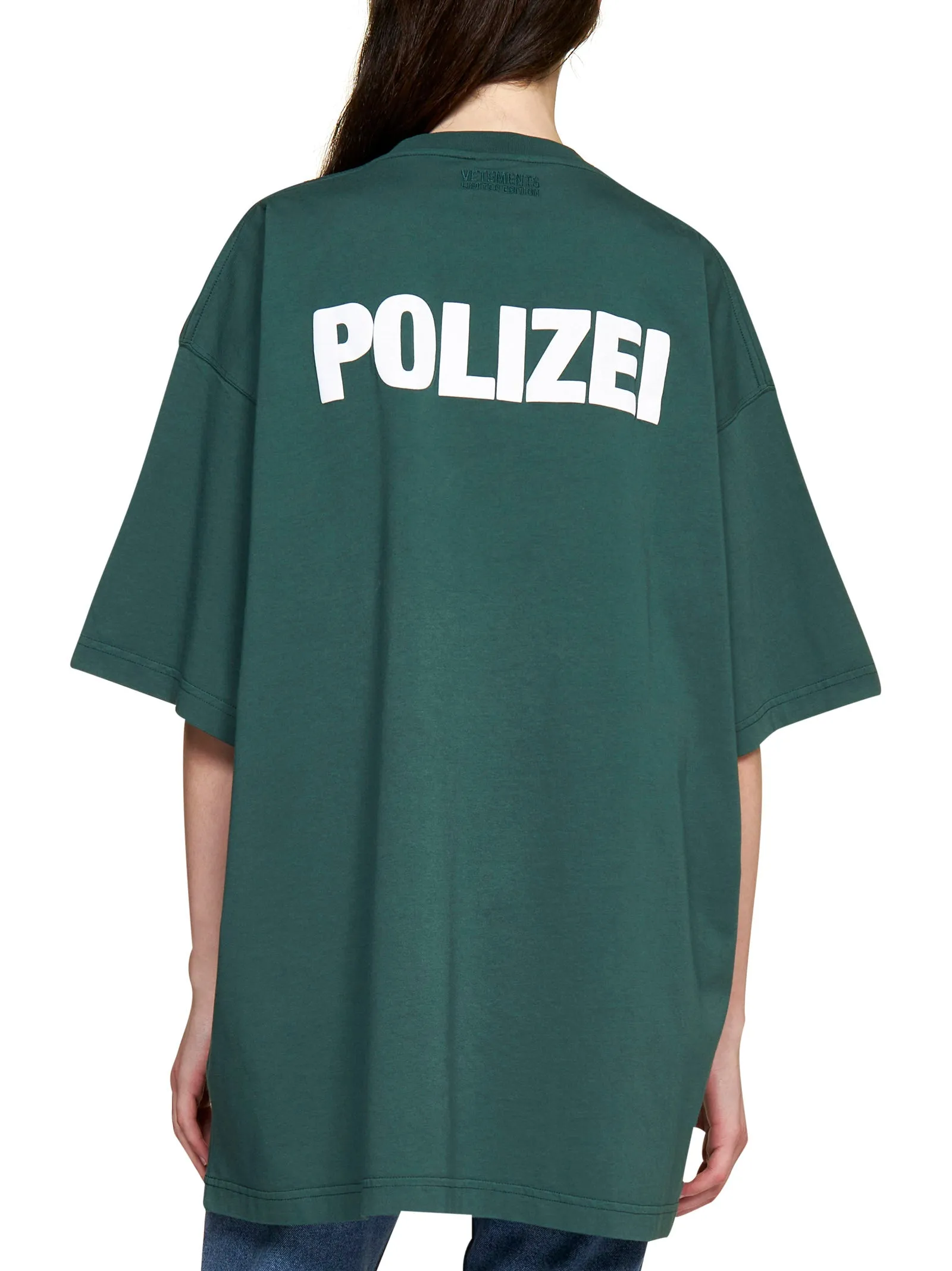 Vetements Slogan Printed Crewneck T-Shirt