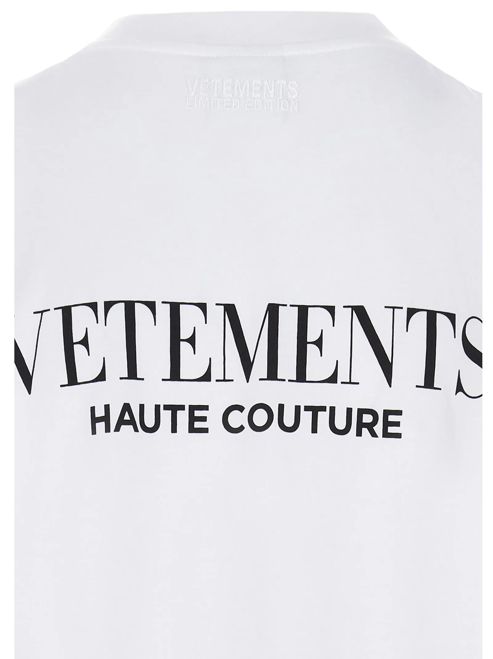 Vetements Slogan Printed Crewneck T-Shirt