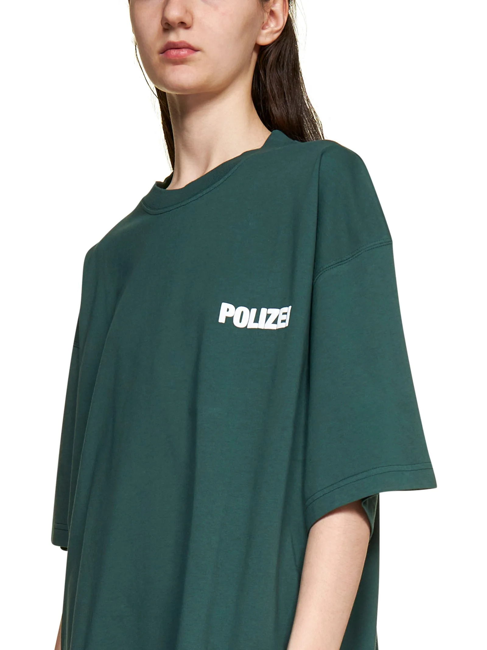 Vetements Slogan Printed Crewneck T-Shirt