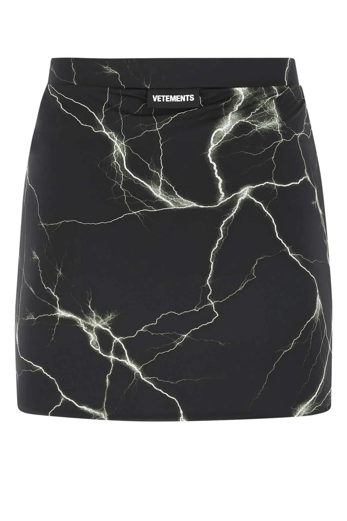 Vetements Thunder Printed Mini Skirt