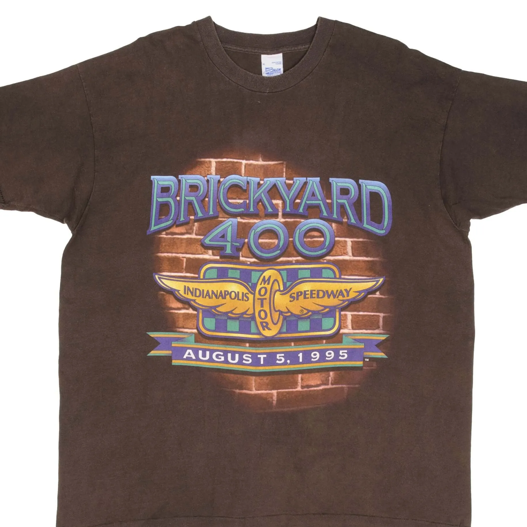 VINTAGE NASCAR INDIANAPOLIS BRICKYARD 400 1995 TEE SHIRT SIZE XL MADE IN USA