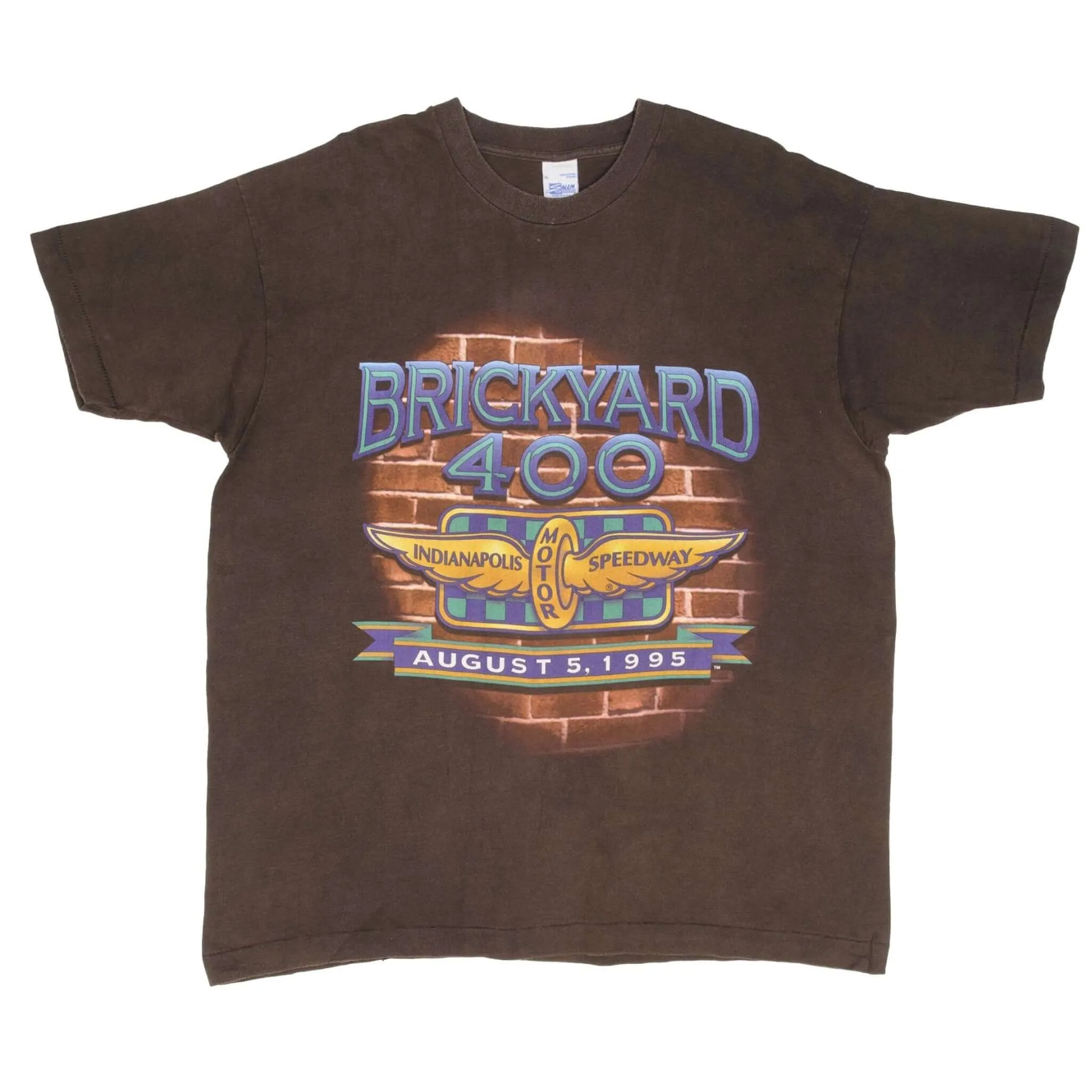 VINTAGE NASCAR INDIANAPOLIS BRICKYARD 400 1995 TEE SHIRT SIZE XL MADE IN USA