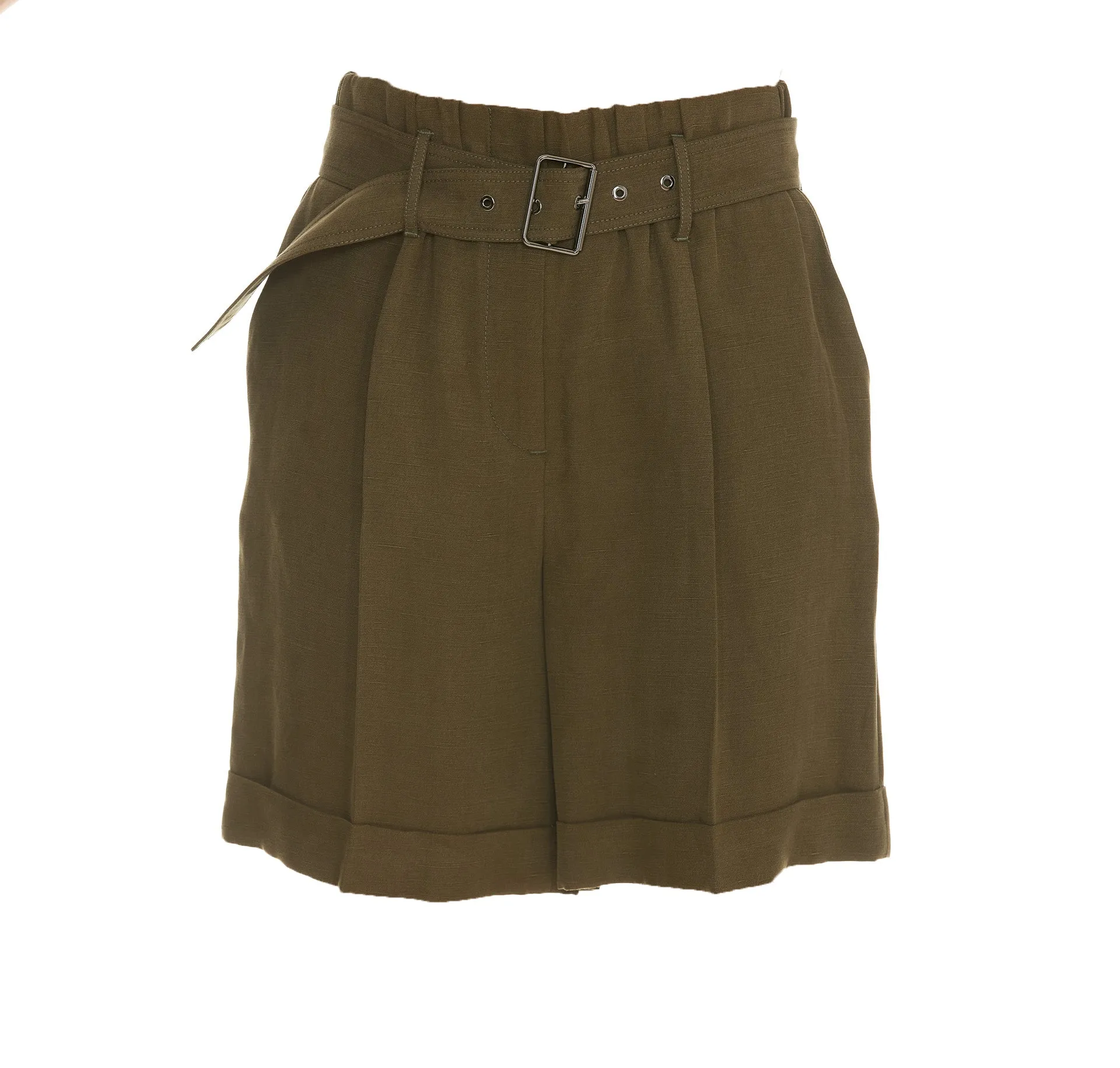 Woolrich Elasticated Waist Belted Shorts