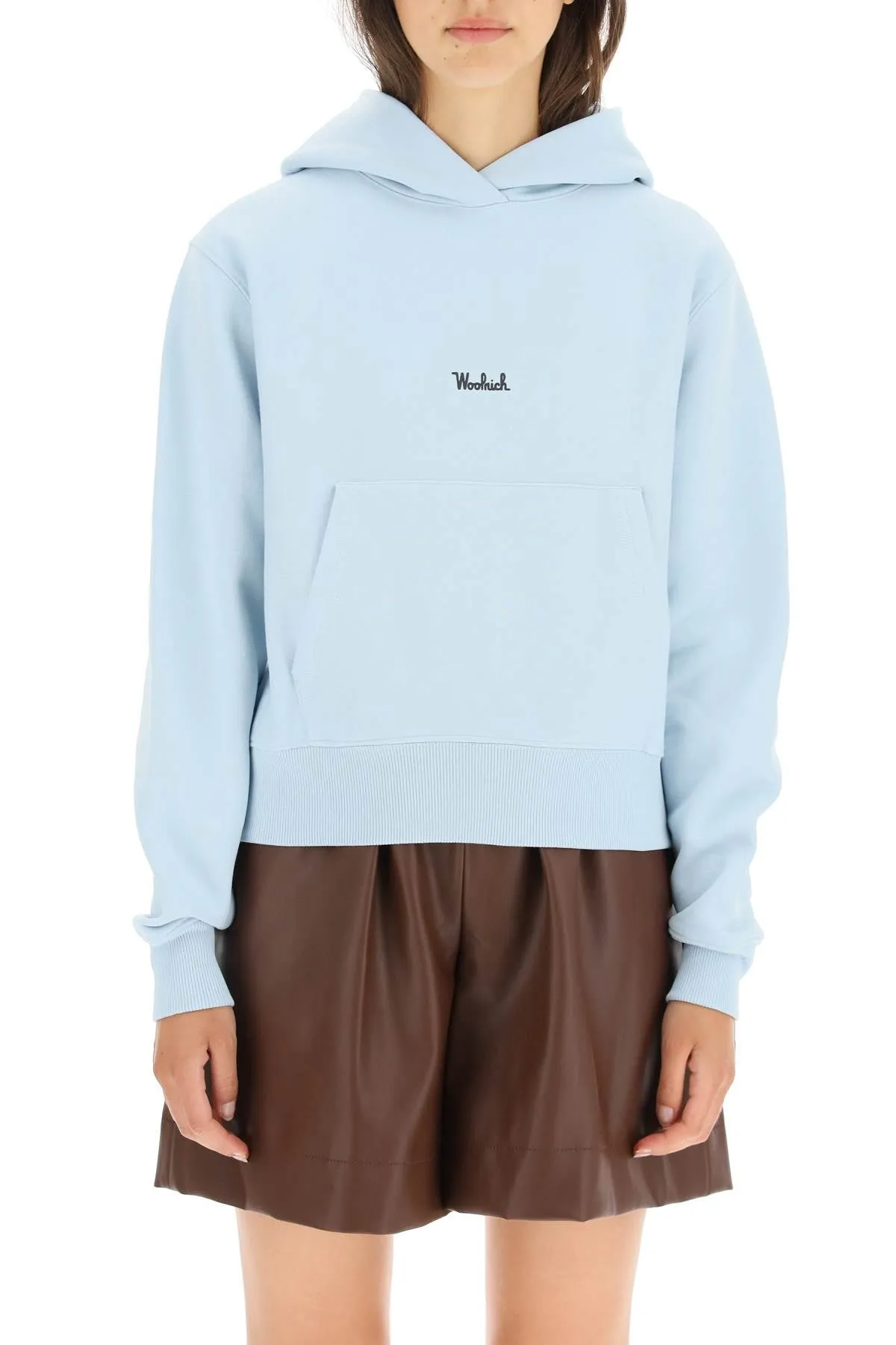 Woolrich Flocked Logo Hoodie