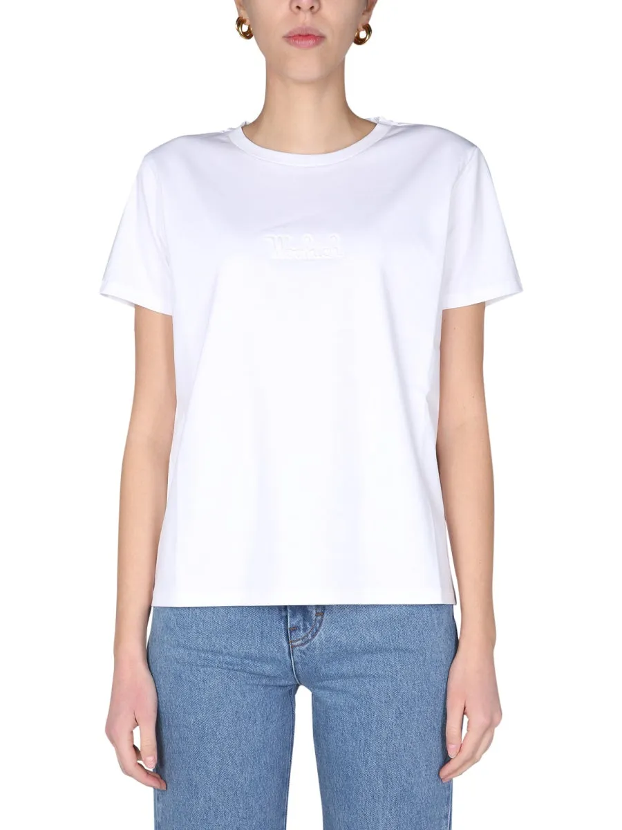 Woolrich Logo Debossed Crewneck T-Shirt