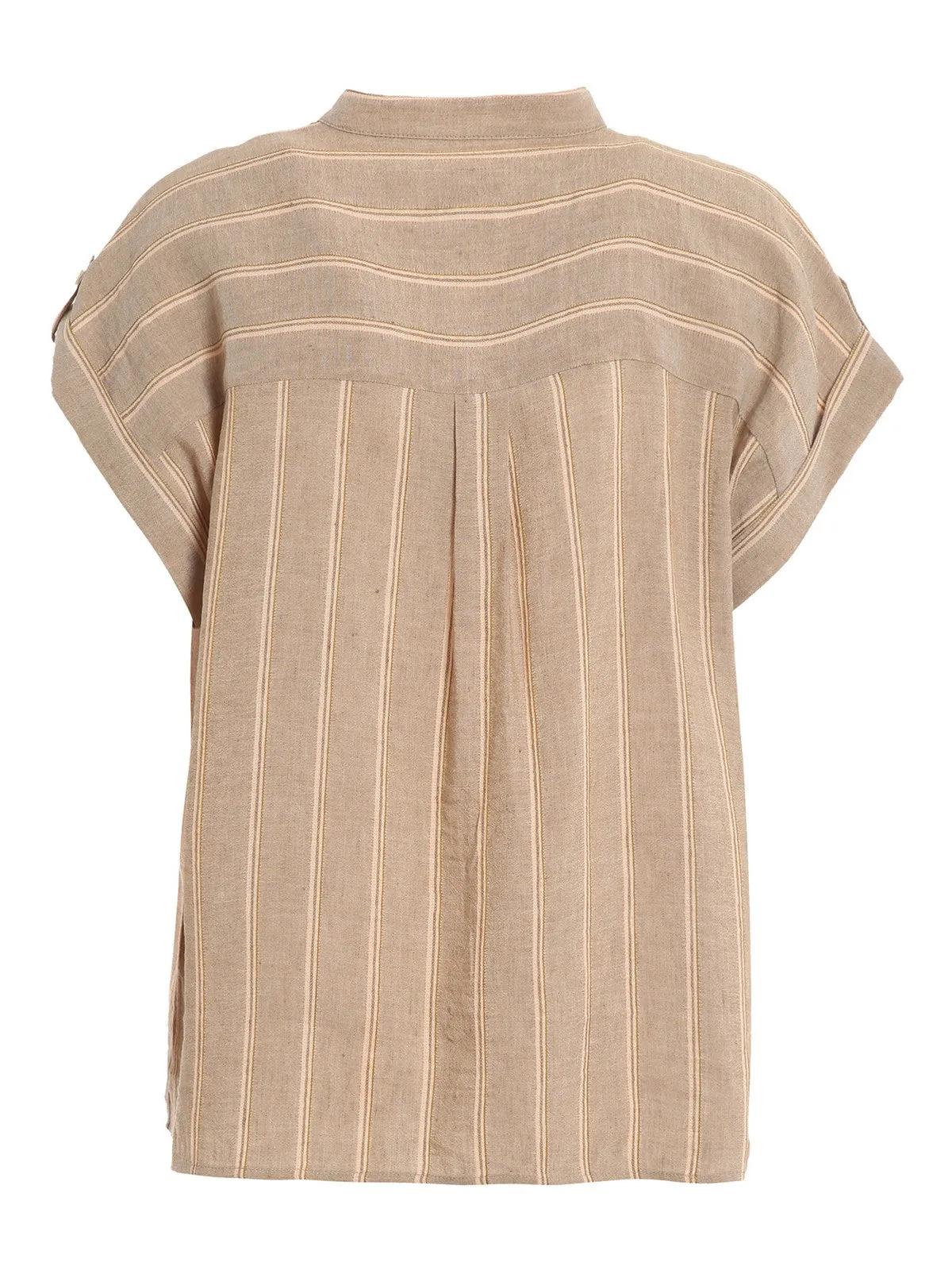 Woolrich Vertical Striped Short-Sleeved Shirt