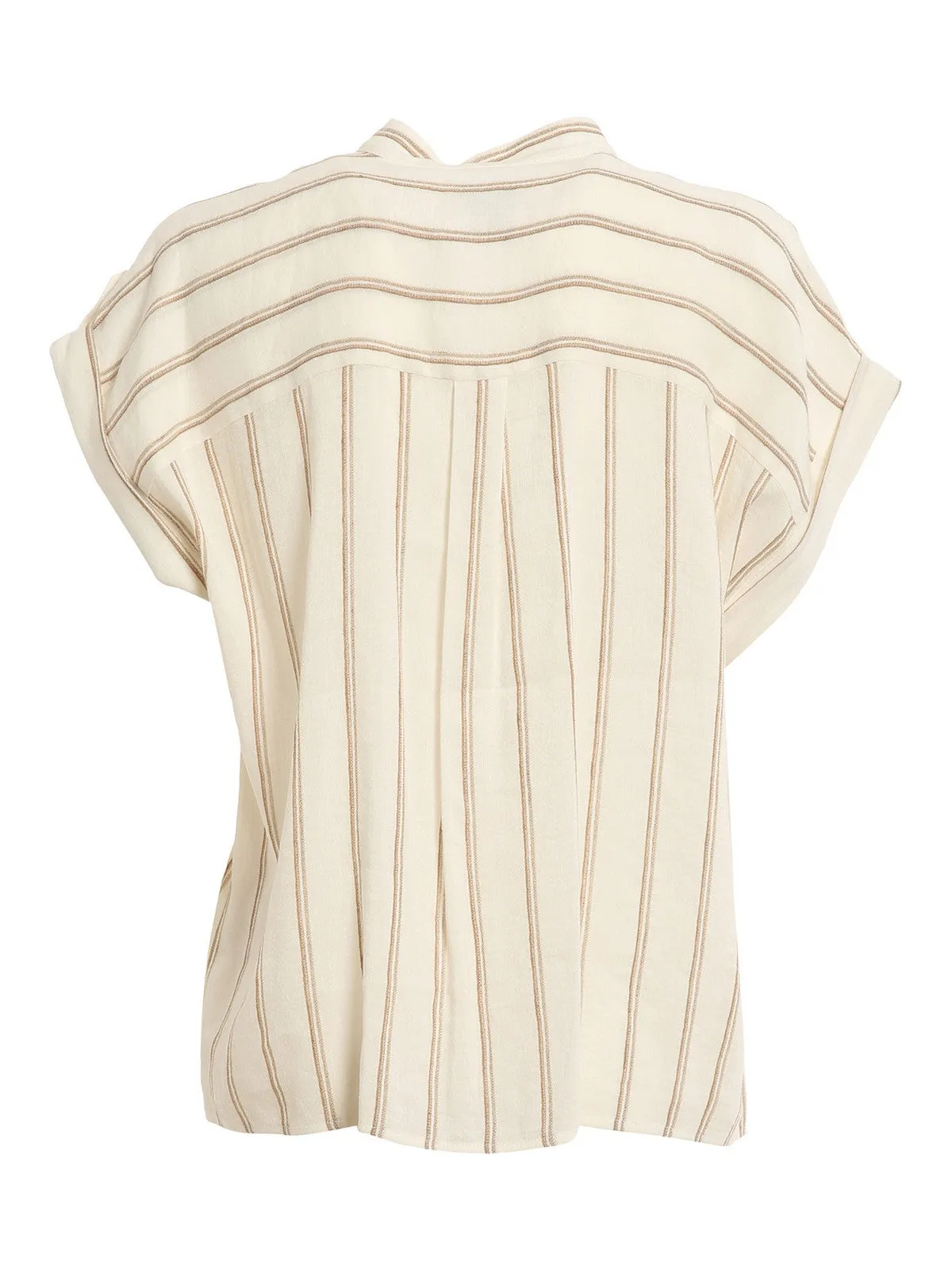 Woolrich Vertical Striped Short-Sleeved Shirt
