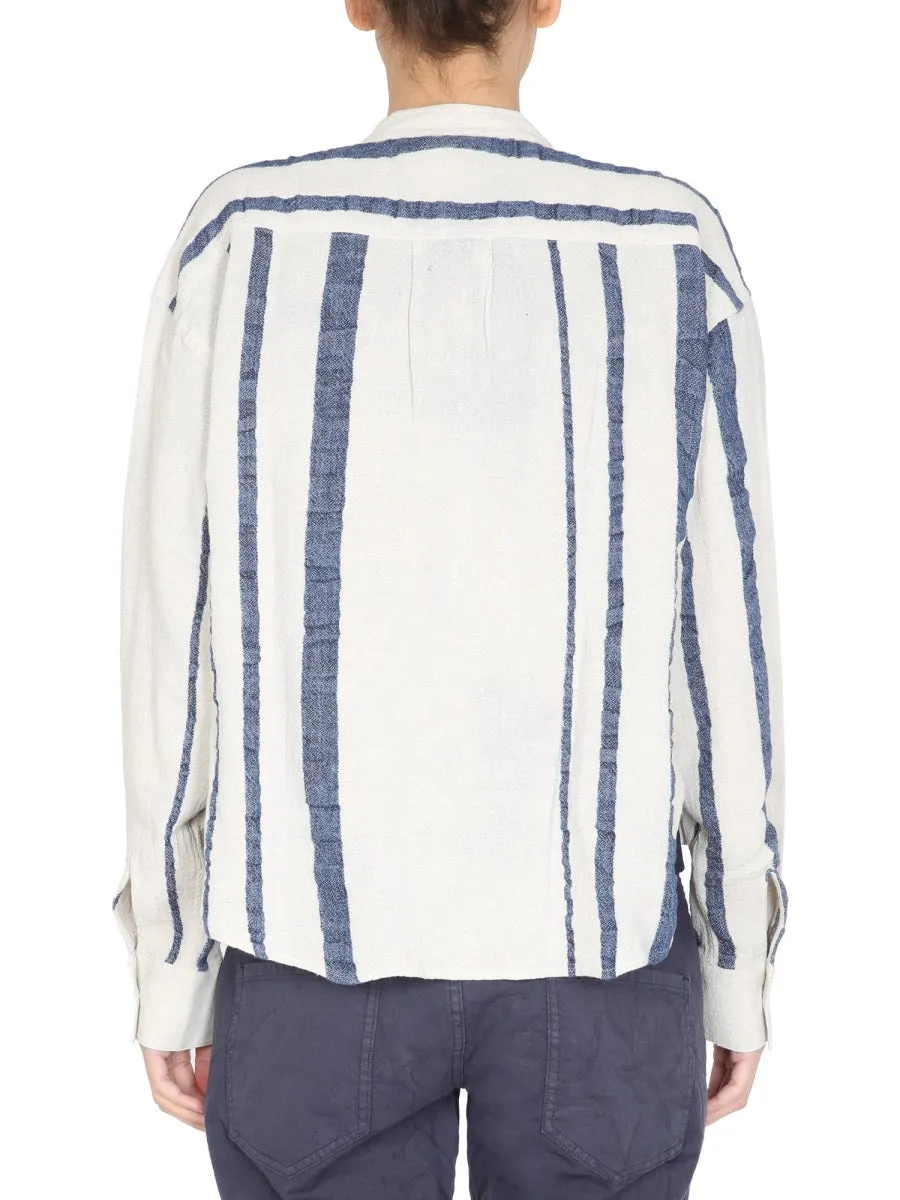 YMC Juju Striped Crewneck Top