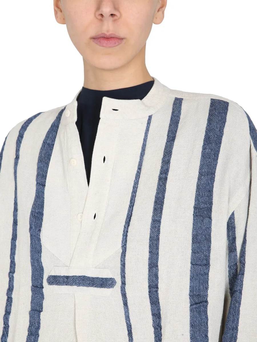 YMC Juju Striped Crewneck Top