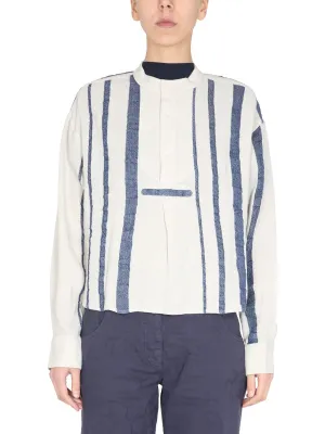 YMC Juju Striped Crewneck Top