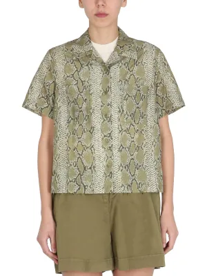 YMC Vegas Printed Short-Sleeved Shirt
