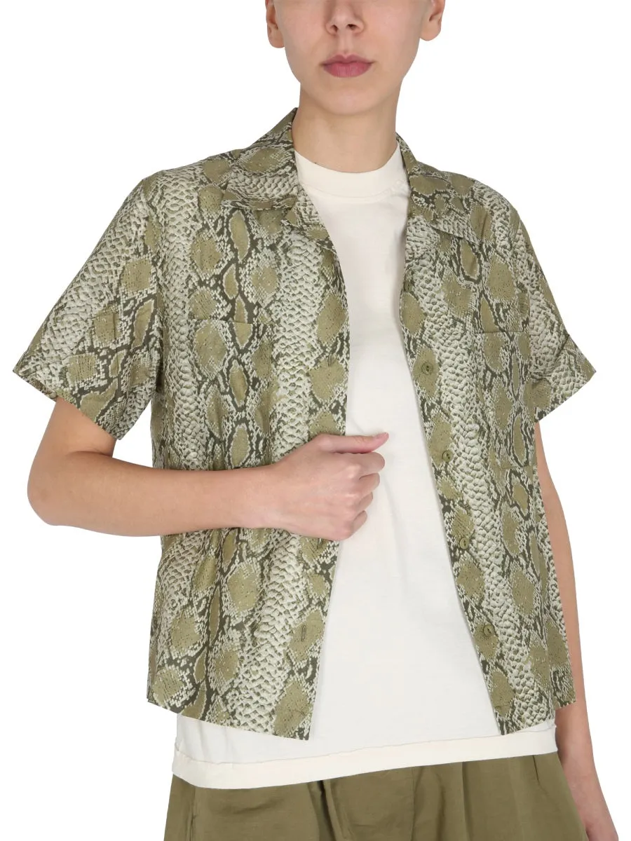 YMC Vegas Printed Short-Sleeved Shirt