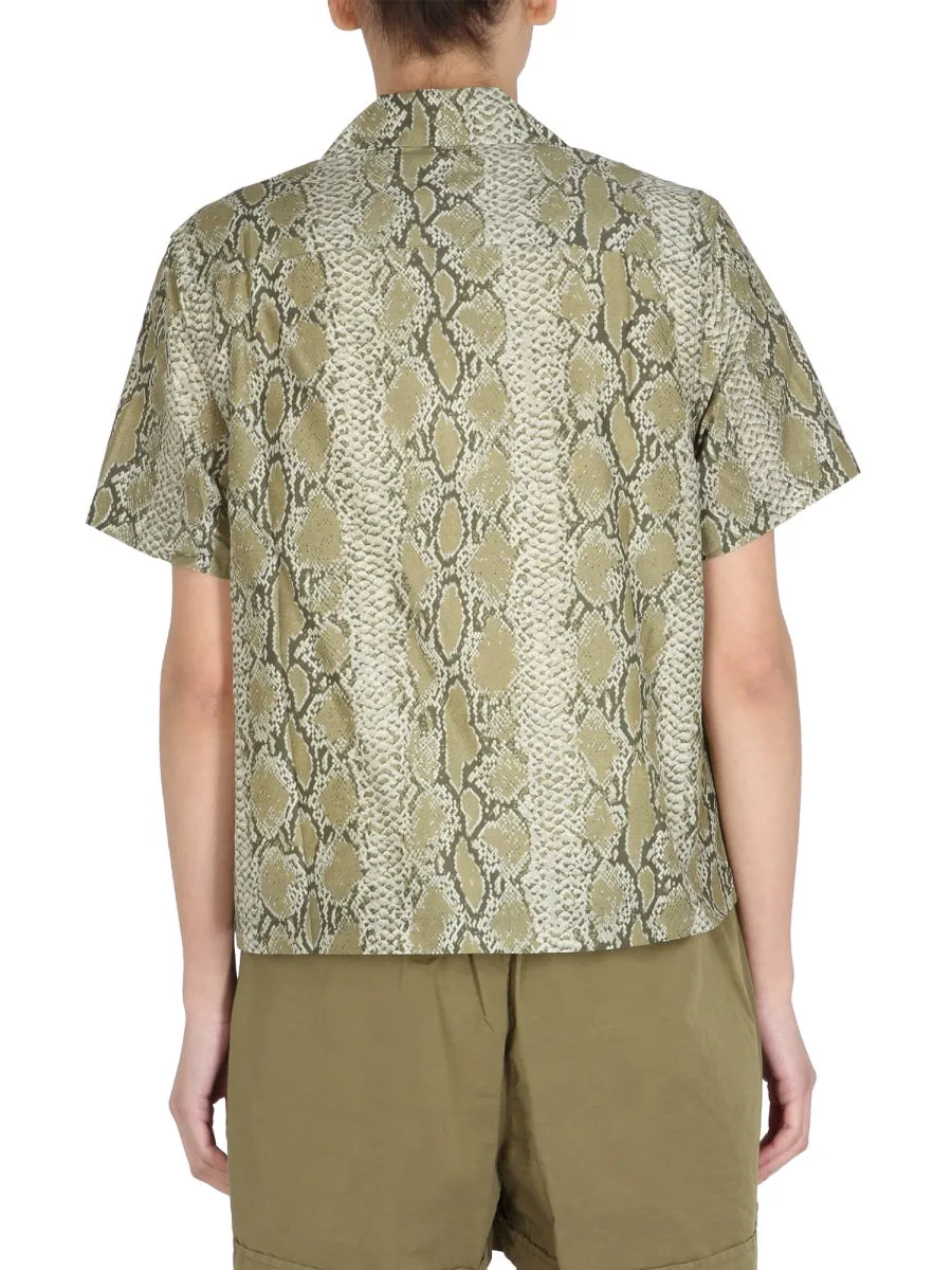 YMC Vegas Printed Short-Sleeved Shirt