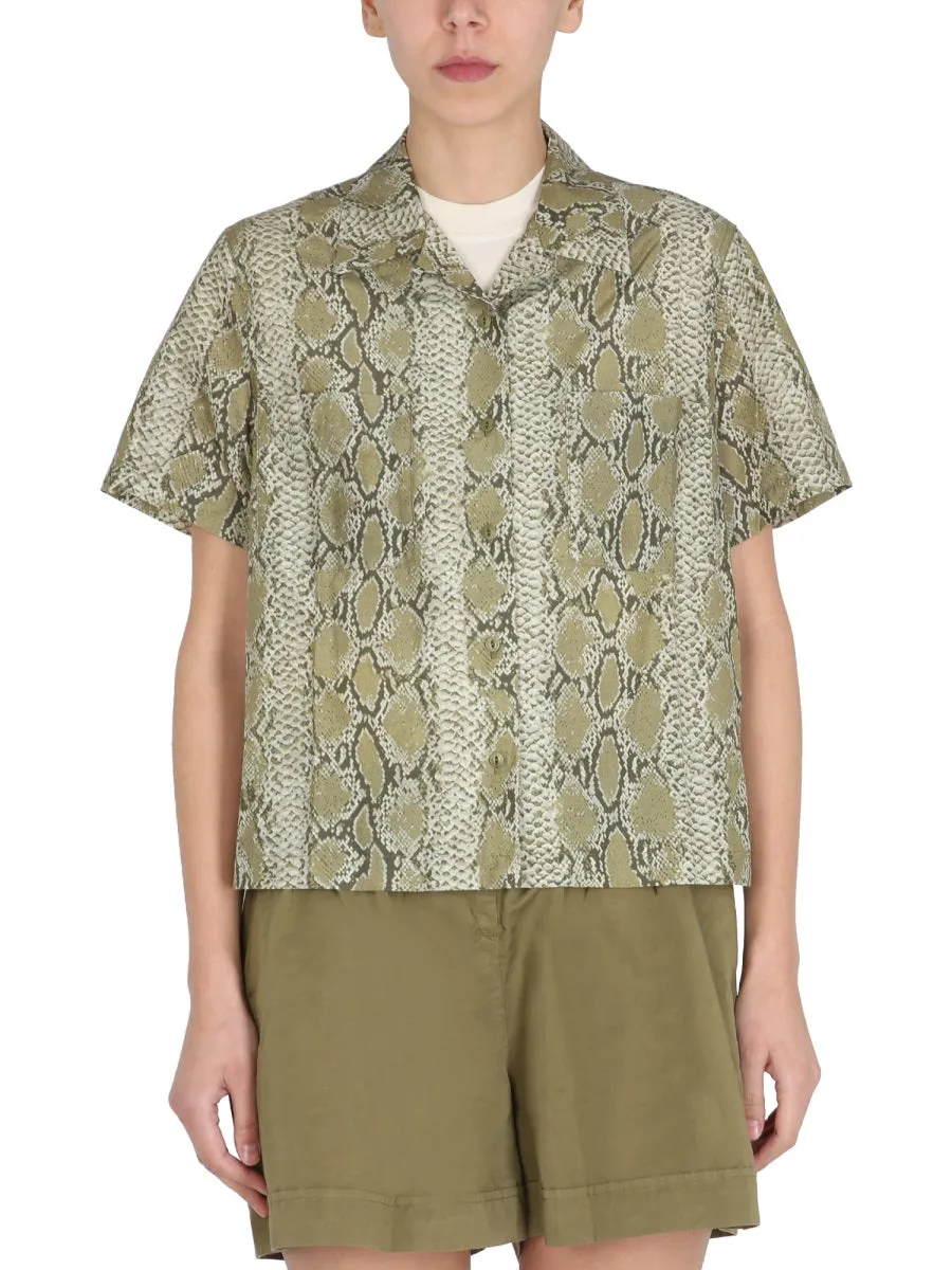 YMC Vegas Printed Short-Sleeved Shirt