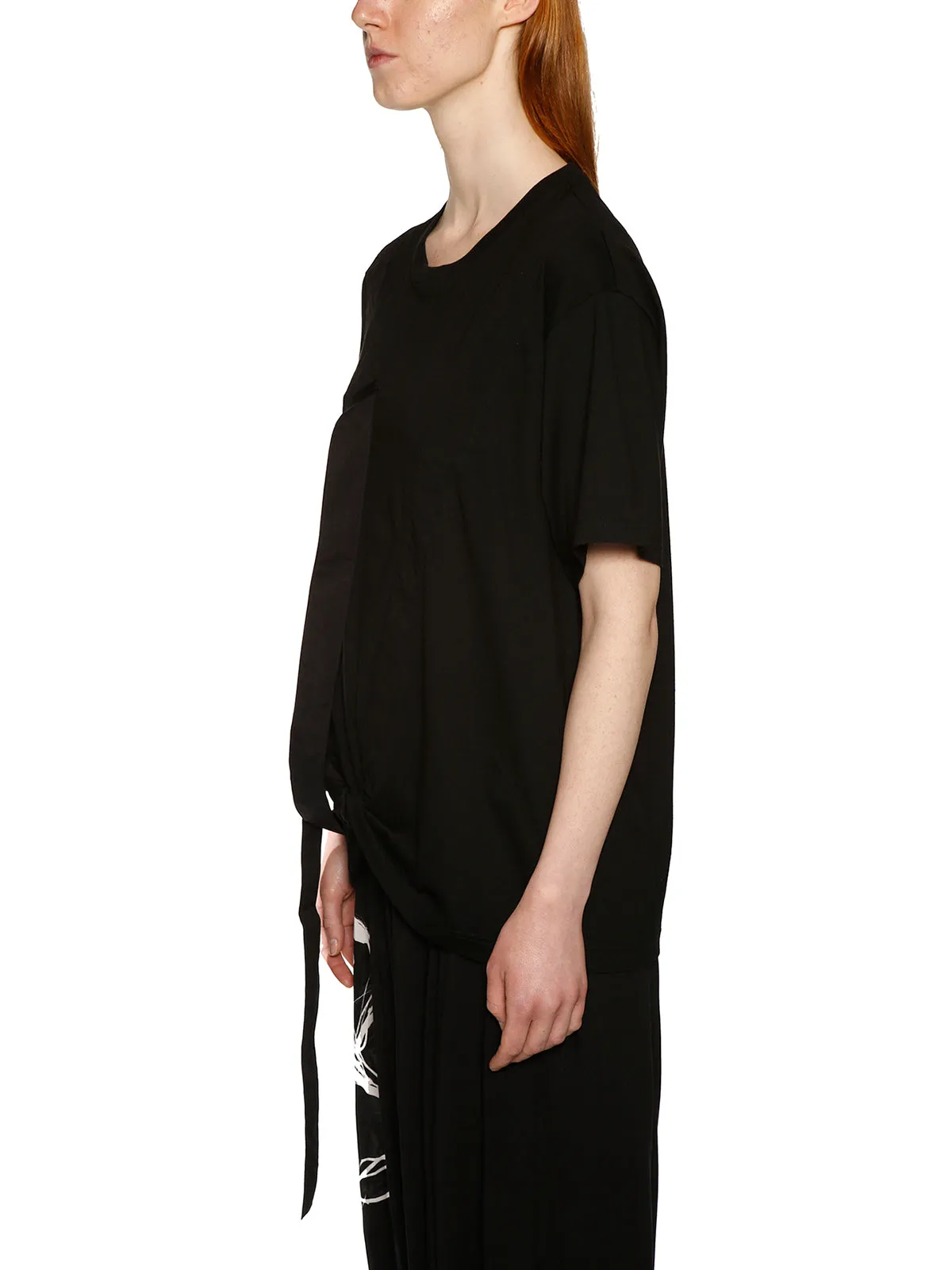 Yohji Yamamoto Uneven Crewneck T-Shirt