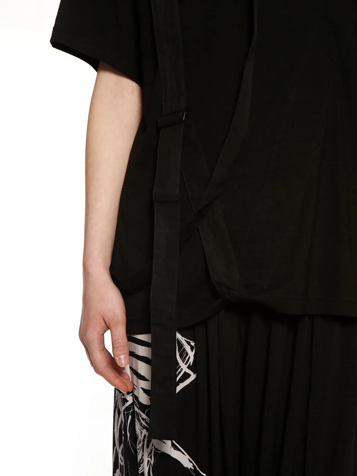 Yohji Yamamoto Uneven Crewneck T-Shirt