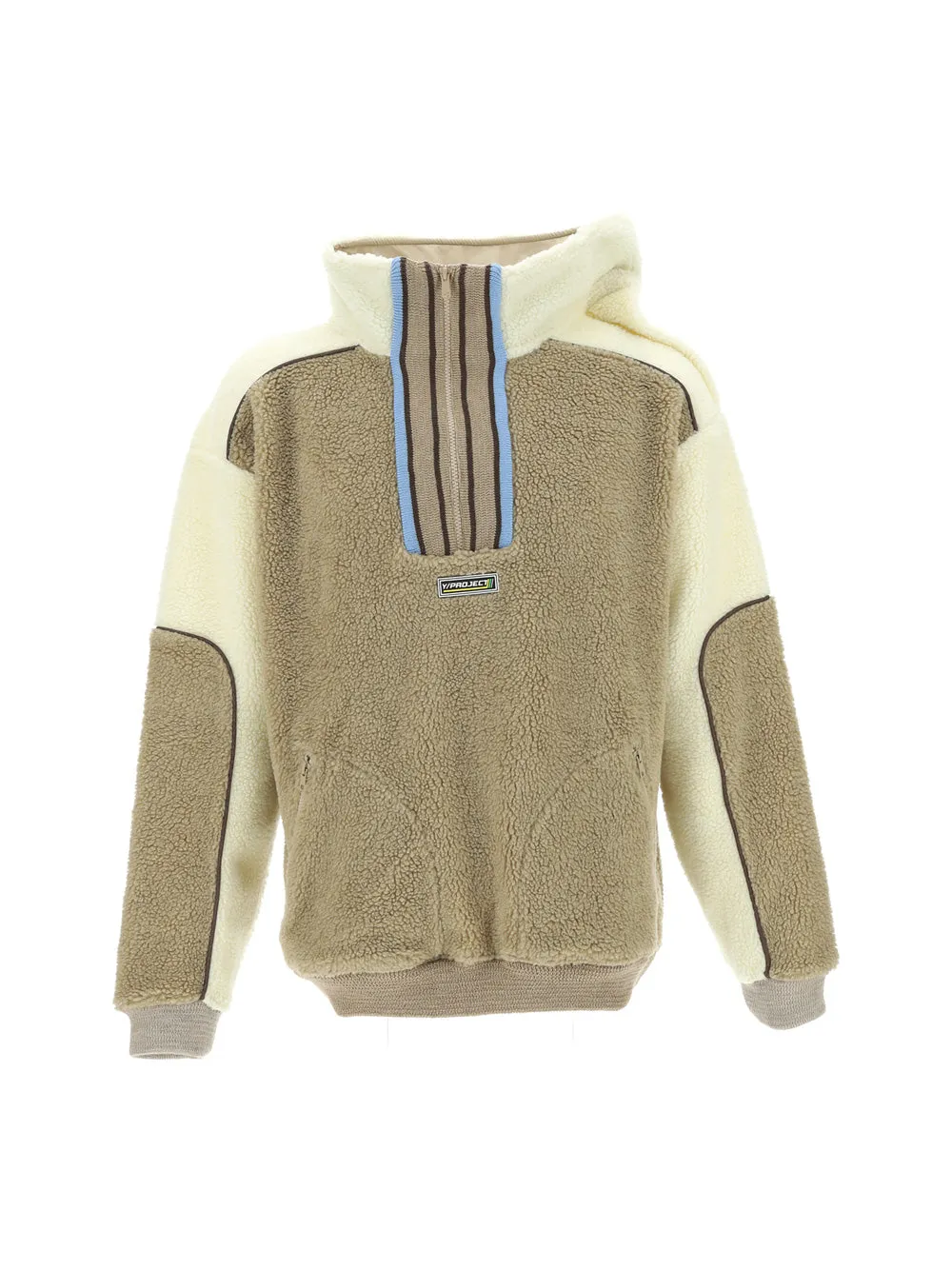 Y/Project Colour-Block Teddy Hoodie