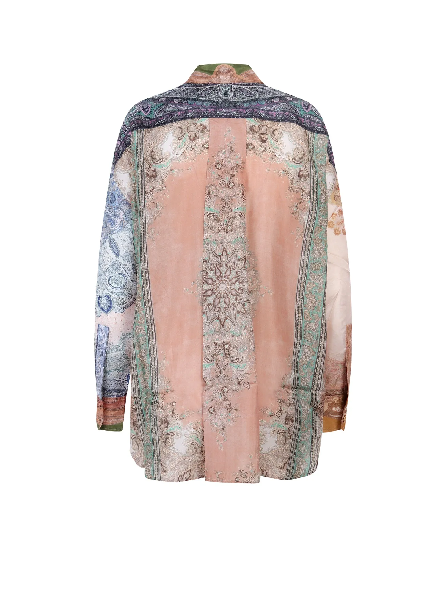 Zimmermann Anneke Relaxed Patch Paisley Print Shirt