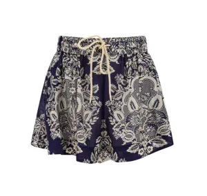 Zimmermann Graphic Printed Drawstring Shorts
