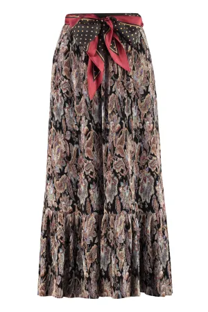 Zimmermann Ladybeetle Printed Pleated Skirt