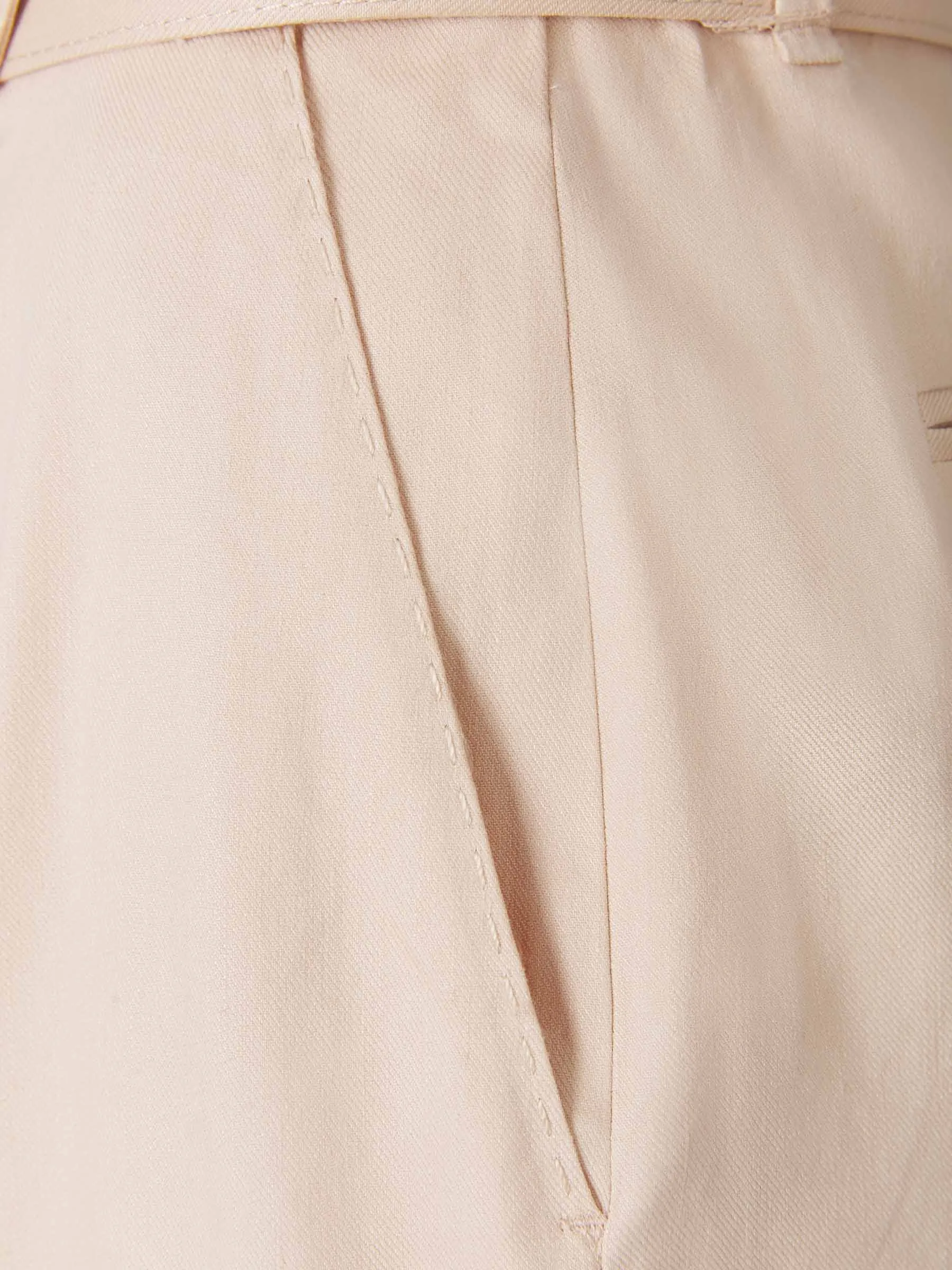 Zimmermann Pleated Detail Belted Shorts