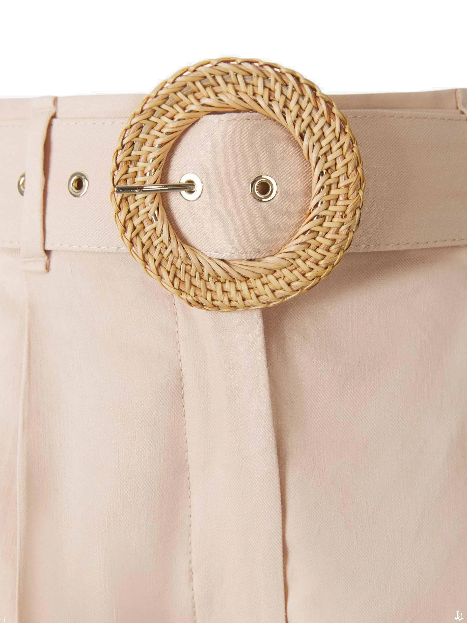 Zimmermann Pleated Detail Belted Shorts