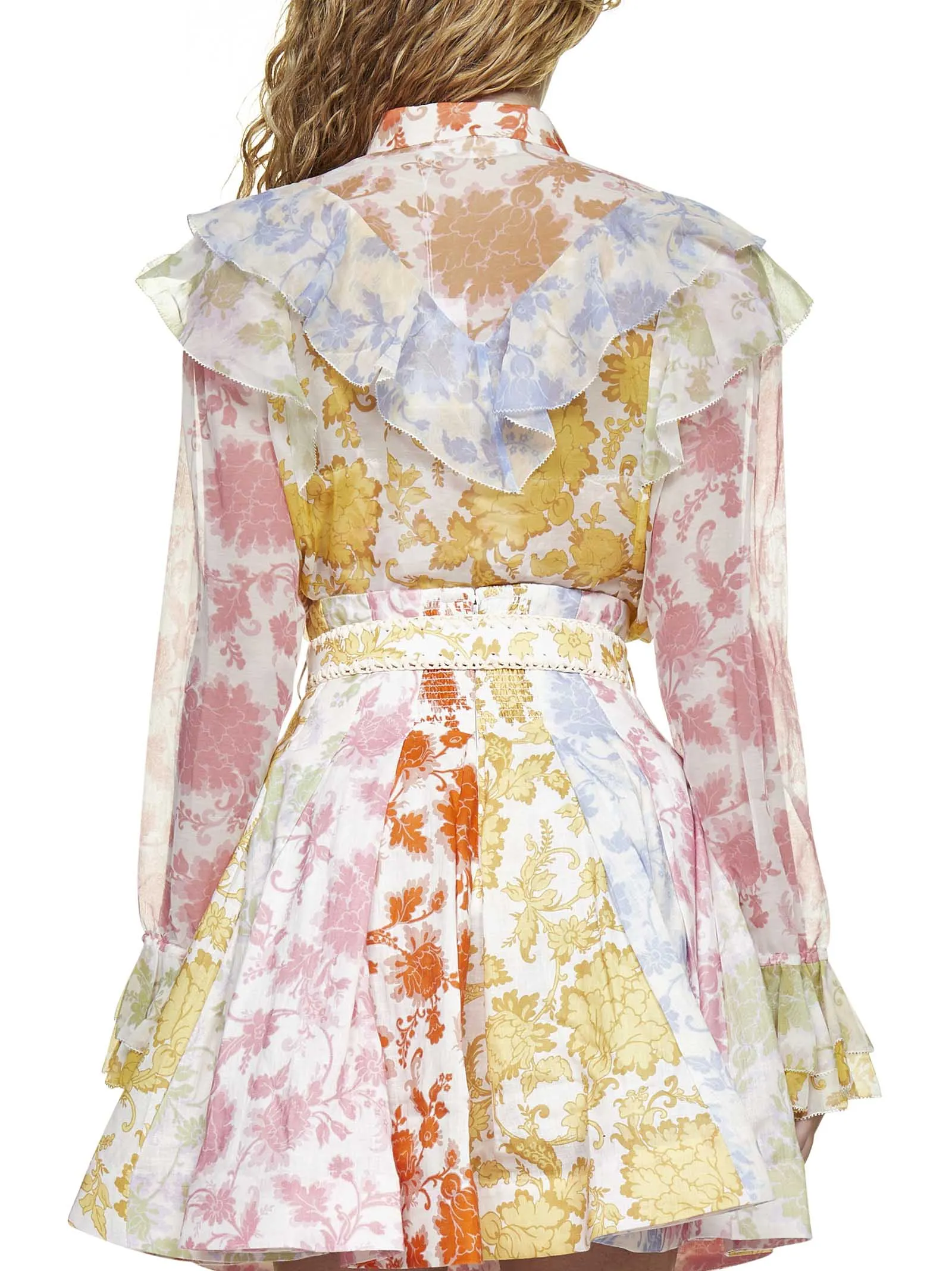 Zimmermann Postcard Flip Mini Skirt