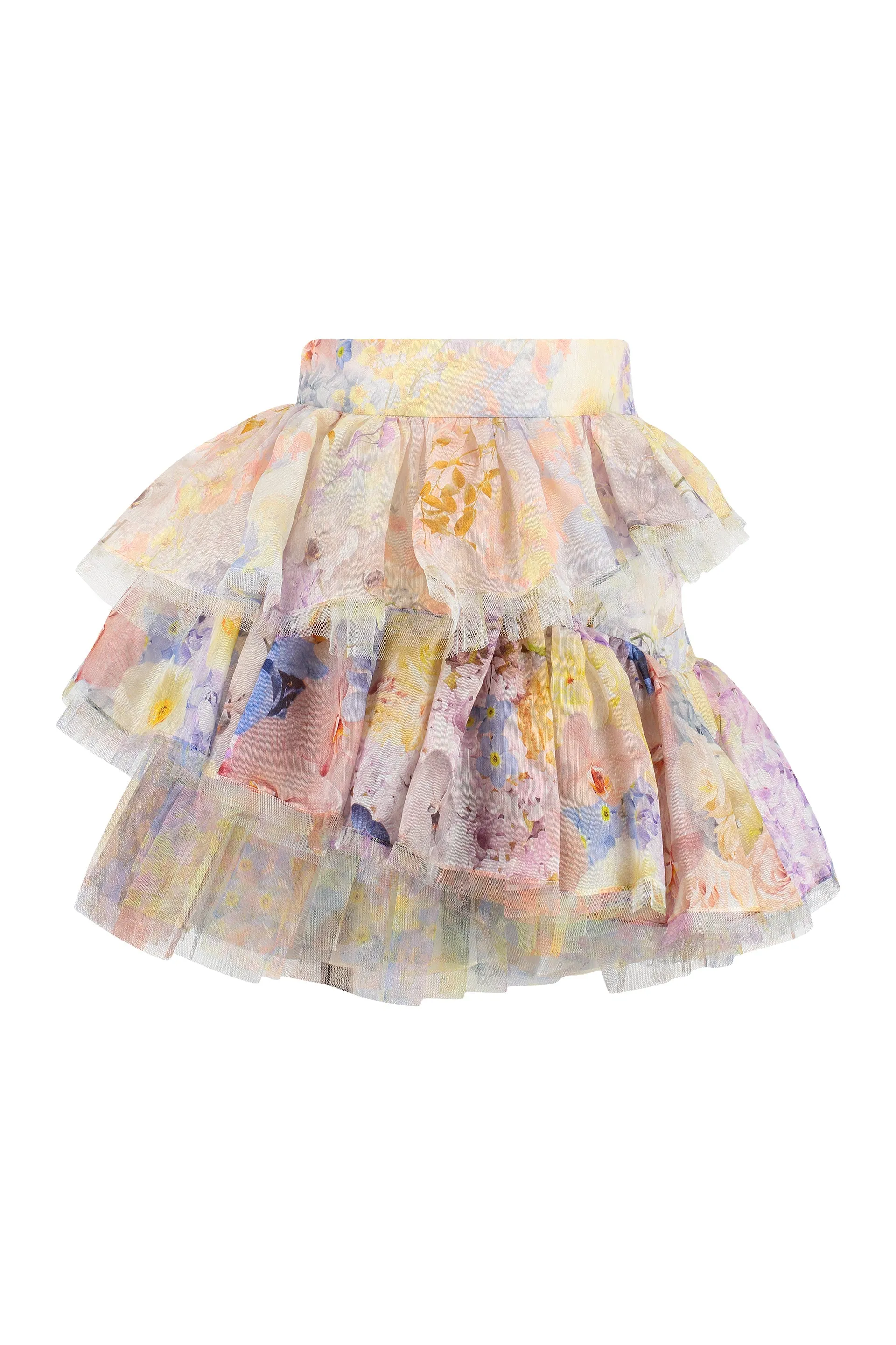 Zimmermann Rhytmic Ruffles Tiered Mini Skirt