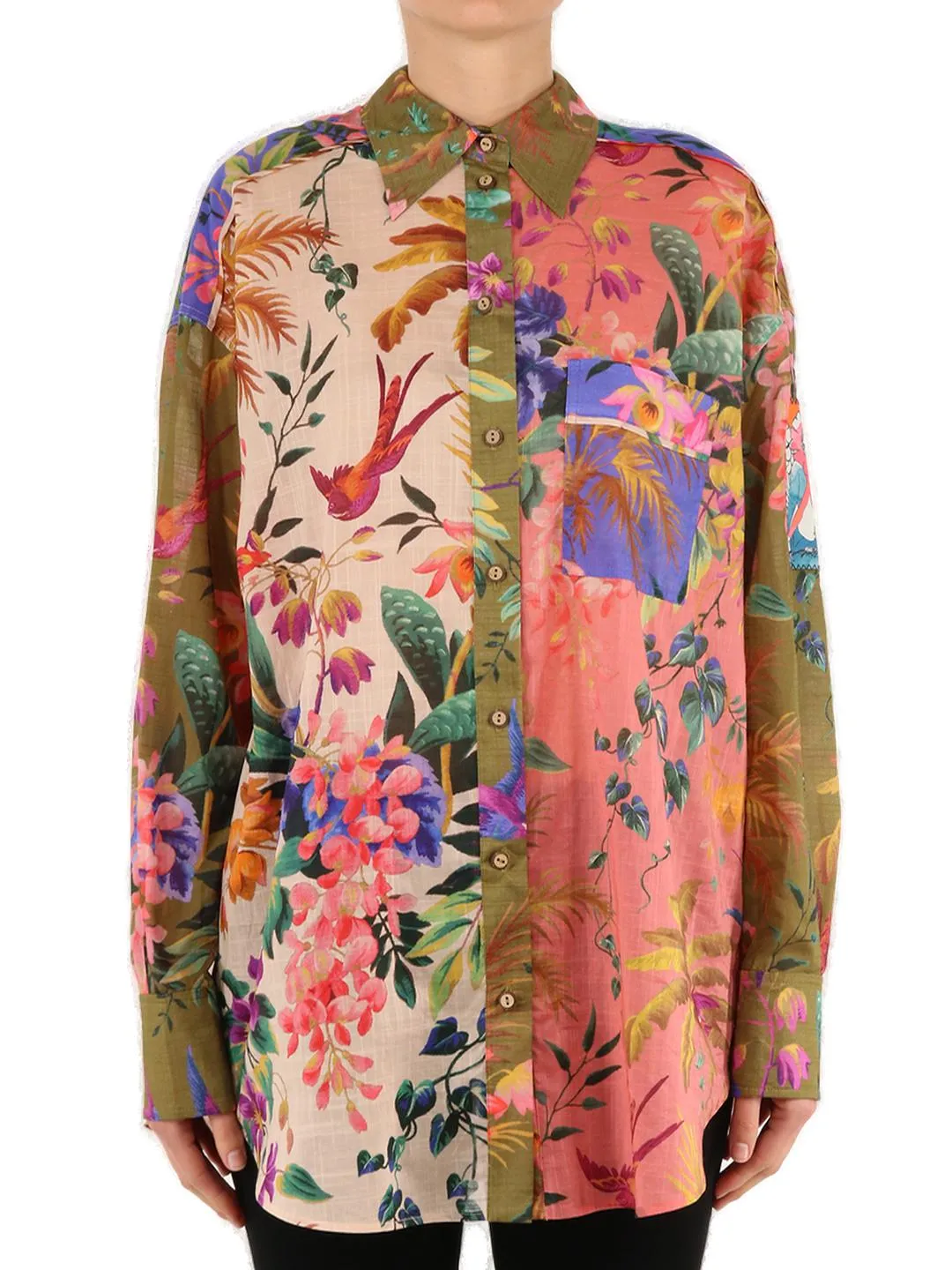 Zimmermann Tropicana Printed Long-Sleeved Shirt